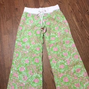 Lilly Pulitzer Beach Pant Adorable Lion Print. M